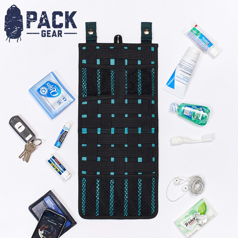 Pack Gear Hanging Mesh Organizer – Durable Elastic Pockets Designed