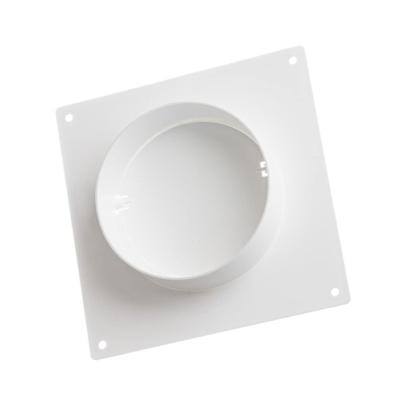 100mm / 4 Inch Duct Connector with Flange and Backdraft