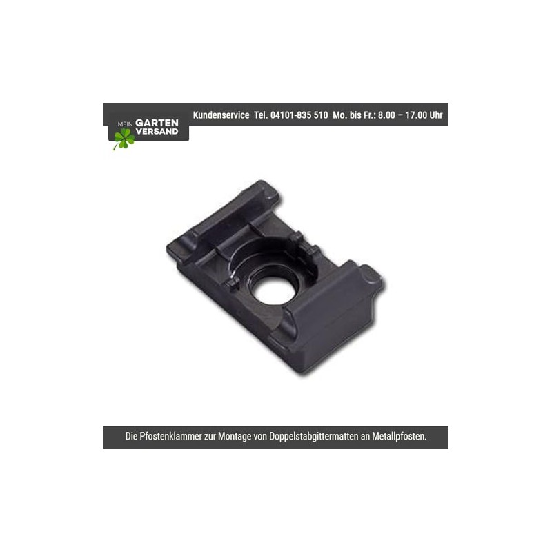 Set of 10 Post Clips for Double Rod Mat Fence,