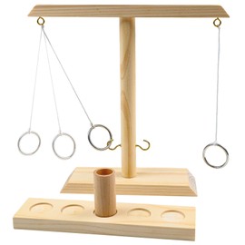 Philos 3242 Swing The Ring, Party Game, Ring Toss Game, Wooden Skill Game