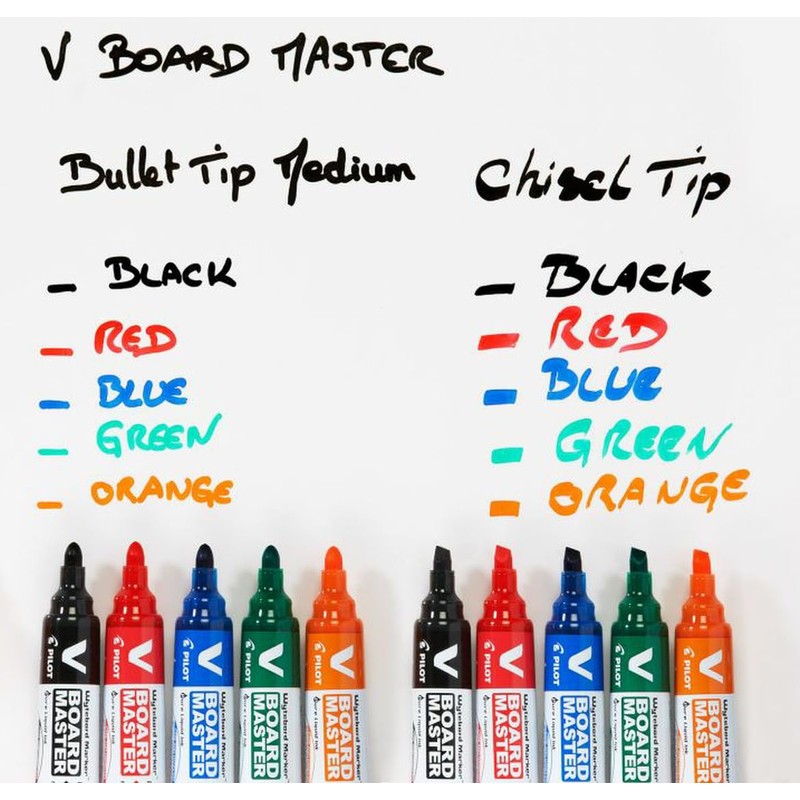 Pilot Begreen VBoard Master Whiteboard Marker, 2.3 mm Bullet Tip,