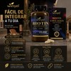 Biotina Cabello Uñas Piel Con Colágeno Cabello Fuerte