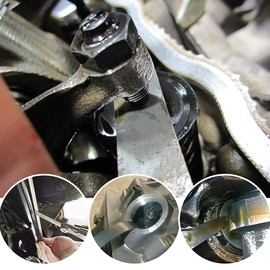 Feeler Gauges Stainless Steel,Stainless Steel Gauge 32 Blade Thickness Gauge Spark Plug Double Marker Gauge Imperial and Metric Measuring Tools Used to Measure Gap Width Thickness Measuring