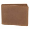 DiLoro Mens Leather Wallet Bifold Flip ID Section Coin Compartment