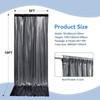 30x10 ft Wrinkle Free Black Silver Sequin Backdrop Curtain for