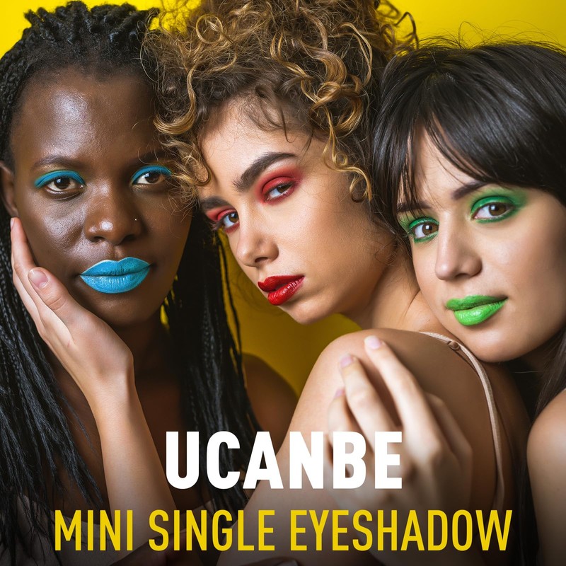 UCANBE Blue Single Eyeshadow Palette, Highly Pigmented Matte Eye Shadow