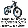 coming data fast 3A battery charger for Tifgalop ES28/ES28PRO/E