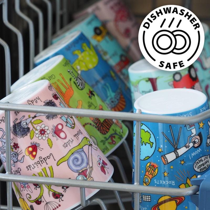 Tyrrell Katz Kids Space Printed Beaker in Blue - Dishwasher