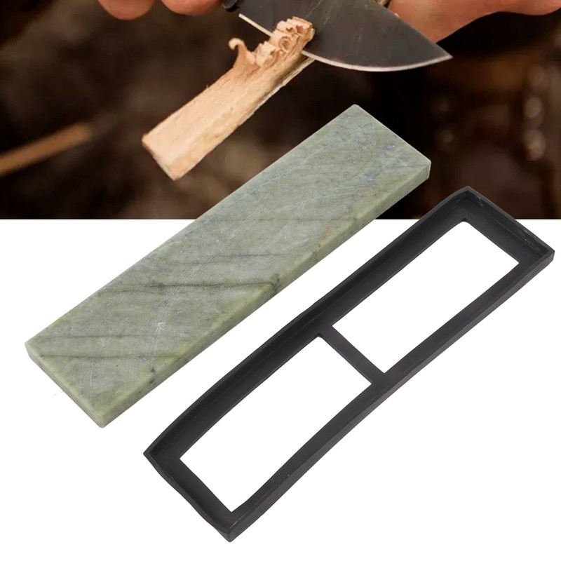 20x5x1.2cm 10000 Grit Kitchen Whetstone Natural Beryl with Base Sharpening