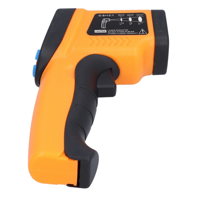 GM550 Infrared Thermometer Handheld Temperature Tester Digital NonContact Thermometer(Orange Yellow