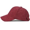 XRDSS Corduroy Baseball Cap Unisex Adjustable Classic Sports Cap Outdoor