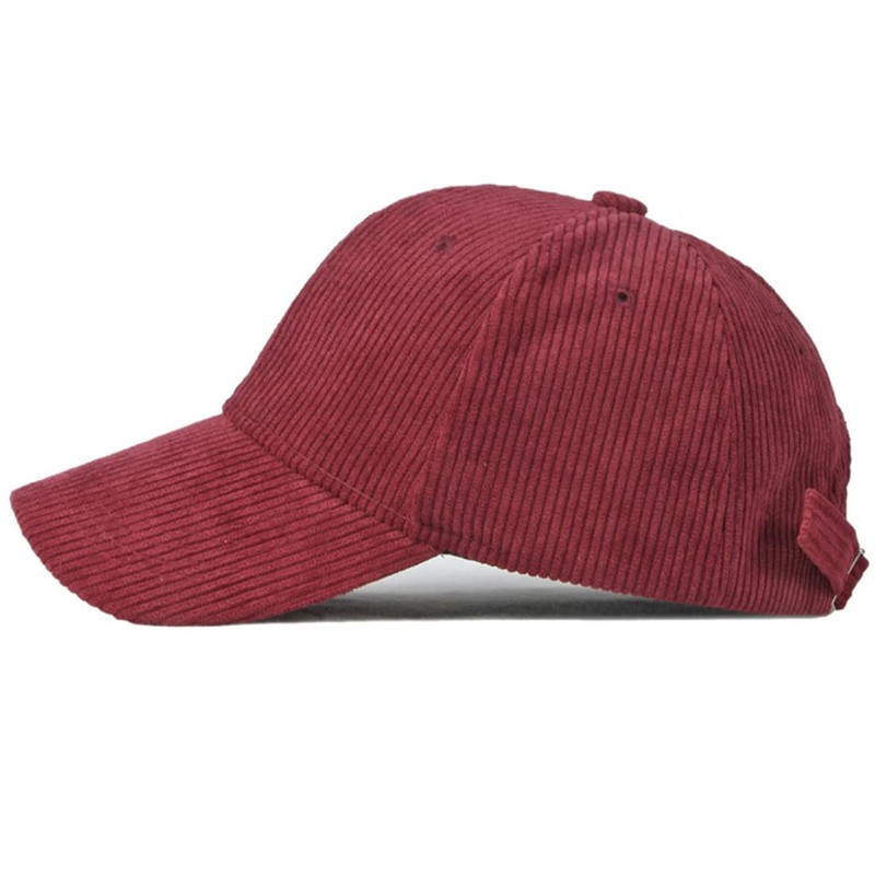 XRDSS Corduroy Baseball Cap Unisex Adjustable Classic Sports Cap Outdoor