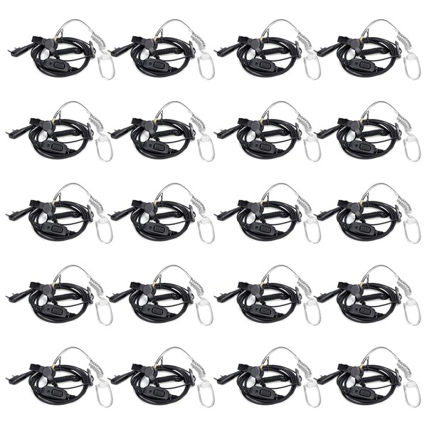 Retevis Acoustic Tube 2 Way Radio Earpiece with Mic, Compatible