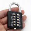MIONI 10 Digit Push Button Combination Padlock, 5 Digit Locking