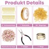 173-Piece DIY Key Ring Set, Make Yourself with Pink Charms