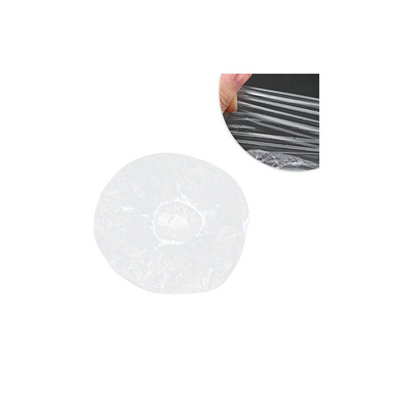 Outanaya 200 Gorros de Baño Desechables Impermeables de Pe Blancos