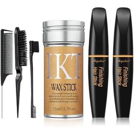 6 count Hair Finishing Stick Hair Wax Stick and Comb Refreshing and Not - Color: black, Size: 0.53 Fl Oz (Pack of 1)