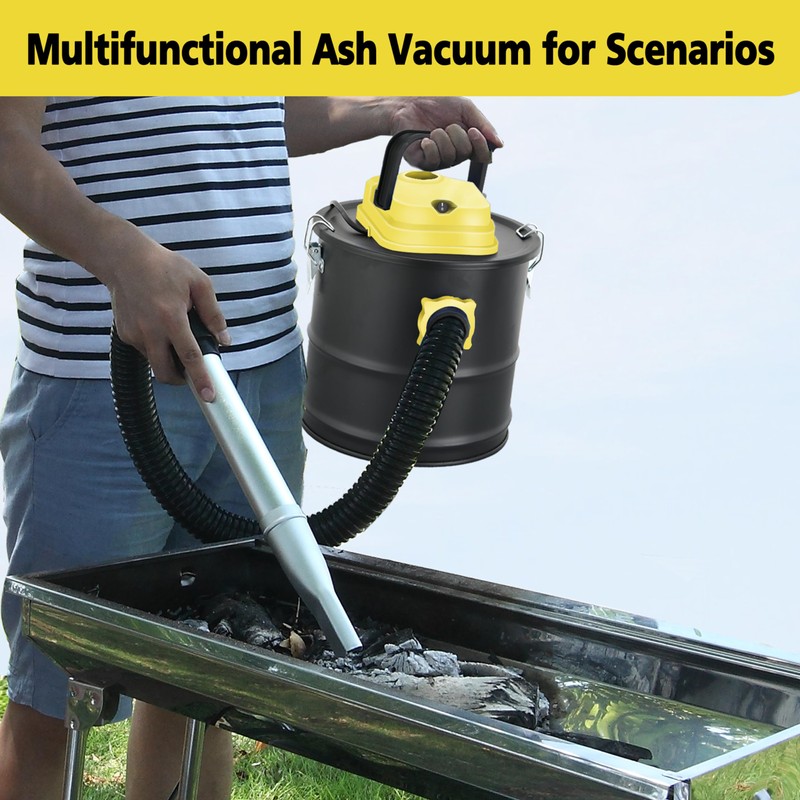 SIPPON Ash Vacuum Cleaner, Pellet Stove Vacuum Cleaner with Wheeled