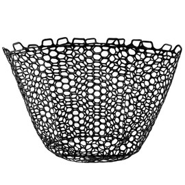 Alwonder Fishing Nets Silicone Replacement Netting, Clear Black Fly Fishing Net Landing Kayak Nets Without Handle for Freshwater Saltwater Foldable Soft Flexible Trout Net Silicone Mesh B4040