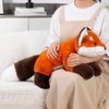 Labauxite Cute Fox Plush Pillow, Kawaii Plushies Red Fox Stuffed