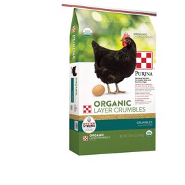 Purina Organic Layer Crumbles Chicken Feed , 35 lb