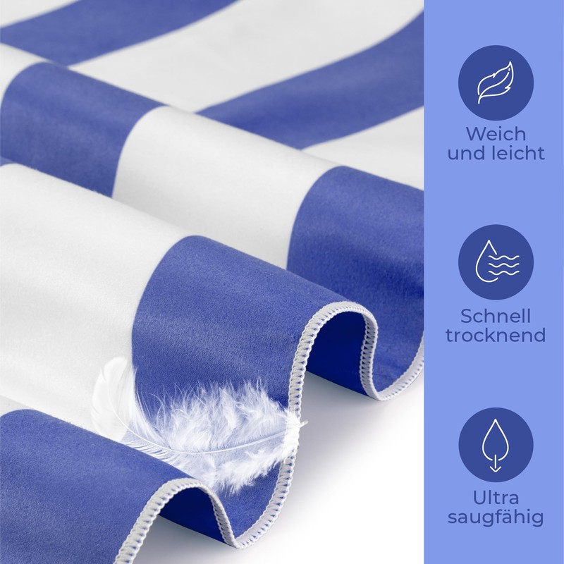 ZENACROSS - Beach Towel 90 x 180 cm - Microfibre