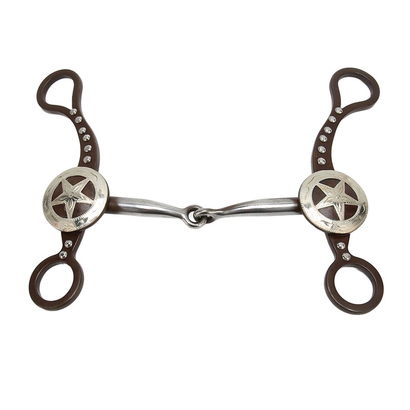 Horse Mouth Bit Hand Carved Antique Bronze Rustproof Stainless Steel