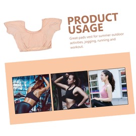 Outanaya 1pc Underarm Vest Sweat Absorbent for Women Quick Drying Shield Comfortable Fit for Summer Activities Suitable for Girls and Ladies