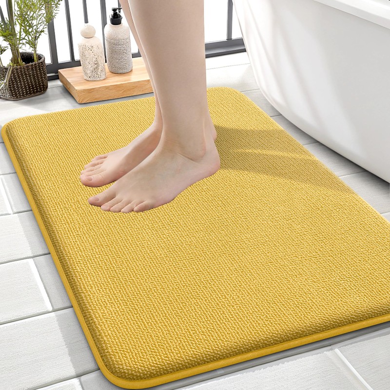 OLANLY Thick Memory Foam Small Bathroom Rugs 24x16, Extra Soft