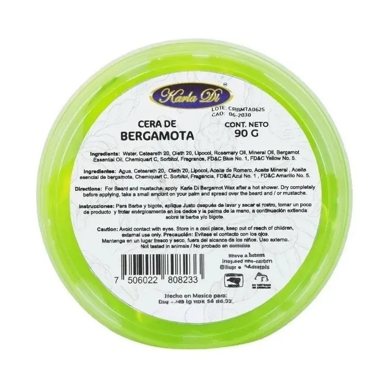 Kit Cuidado De Barba, Bigote, Cabello Con Bergamota Karla Di