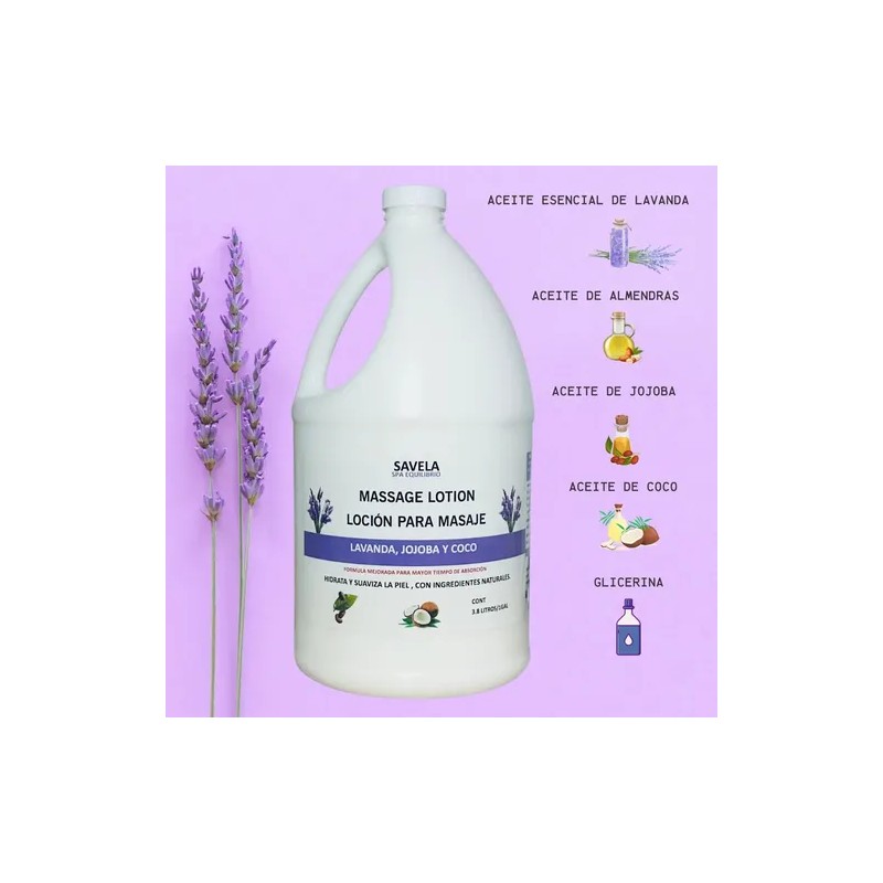 Locion Crema Masaje Lavanda 3.8l