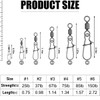Craftsboys Fishing Speed Clips, Stainless Steel Quick Change Swivel Snap