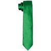 DonDon Mens Handmade Silk Look Ties 6cm, Green