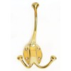 Castelion® Large Brass Double Victorian Hat and Coat Hook
