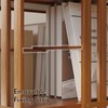 YOWOS Rotating Bookshelf Tower, 360 Display Spinning Bookcase, Bamboo Bookshelf