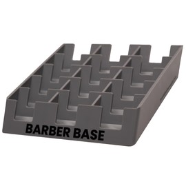 The Barber Base 15 Slot Clipper Blade Tray (Gray)