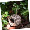 KONTONTY Weather Resistant Hummingbird Bird House Nest Natural Grass Bird