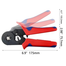 WMYCONGCONG Crimping Pliers 0.25-6.0mm2 Self-Adjustable Ratchet Crimping Tool with 1800pcs Wire Terminal Crimp Connector End Tool Set