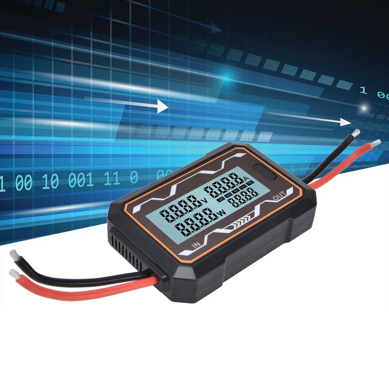 DC Power Meter Backlight Setting Large Screen Display Multifunctional Power