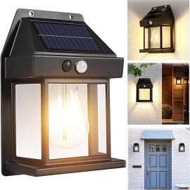 Outdoor LED Solar Wash Wall Lights Color Landscape Walkway Backyard Lamp