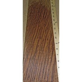 Oak English Brown Tiger Figure Wood Veneer 5" x 91" raw no Back 1/42" Thick # 20