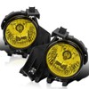Spec-D Tuning Yellow Bumper Driving Fog Lights + Bulbs +
