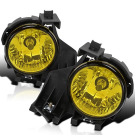 Spec-D Tuning Yellow Bumper Driving Fog Lights + Bulbs + Switch Compatible with 2008-2011 Subaru Impreza WRX L+R Pair Assembly