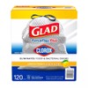 Glad ForceFlex Plus Tall Kitchen Trash Bags With Clorox, Lemon
