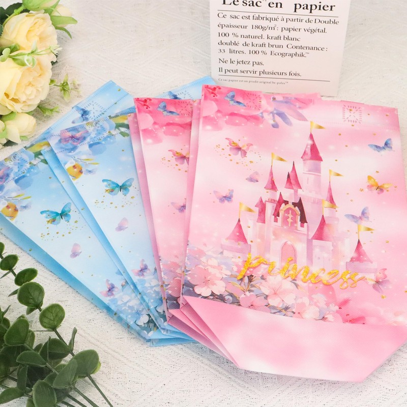 Keioy 16 Pcs Prince and Princess Party Favor Bags with