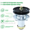 POSEAGLE Pre-Greased 539112170 Spindle Assembly with 532153535 Spindle Pulley for