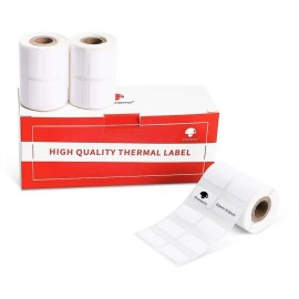 Phomemo M200 Label Maker Mini Bluetooth Thermal Printer Barcode POS Receipt Lot - 3 Rolls 20×10mm Thermal Paper