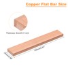 sourcing map Copper Flat Bar, 0.31 Inch Thickness x 0.98