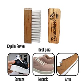 SNEAKERS KLEAN | Cepillos Premium de madera hechos a mano para el cuidado de tus Sneakers (CEPILLO SUAVE)