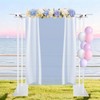 Beyeutao Double Crossbar Backdrop Stand 7.2×7.2 FT Adjustable Metal Background